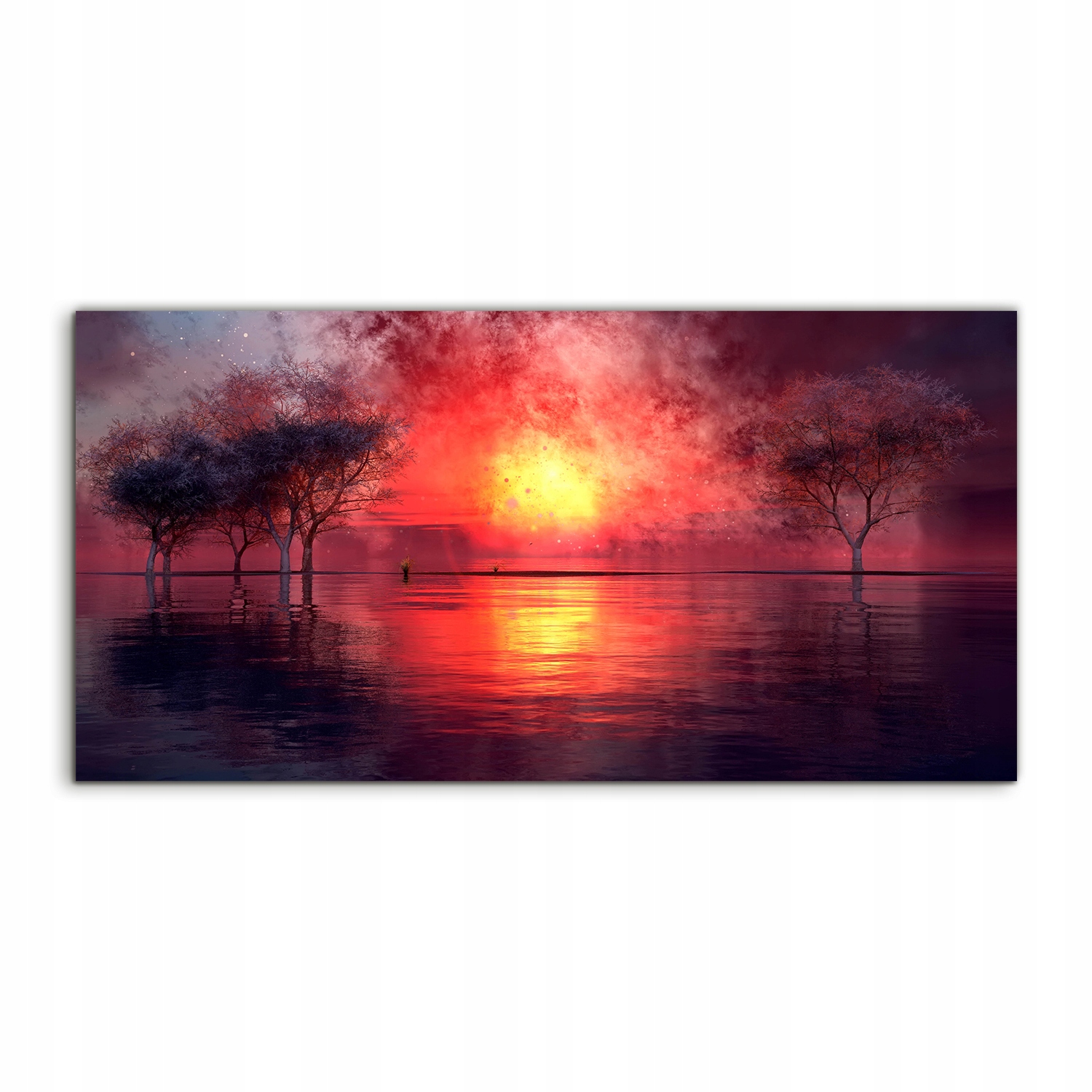 

Obraz akrylowy 100x50 z grafiką Jezioro Abstrakcja