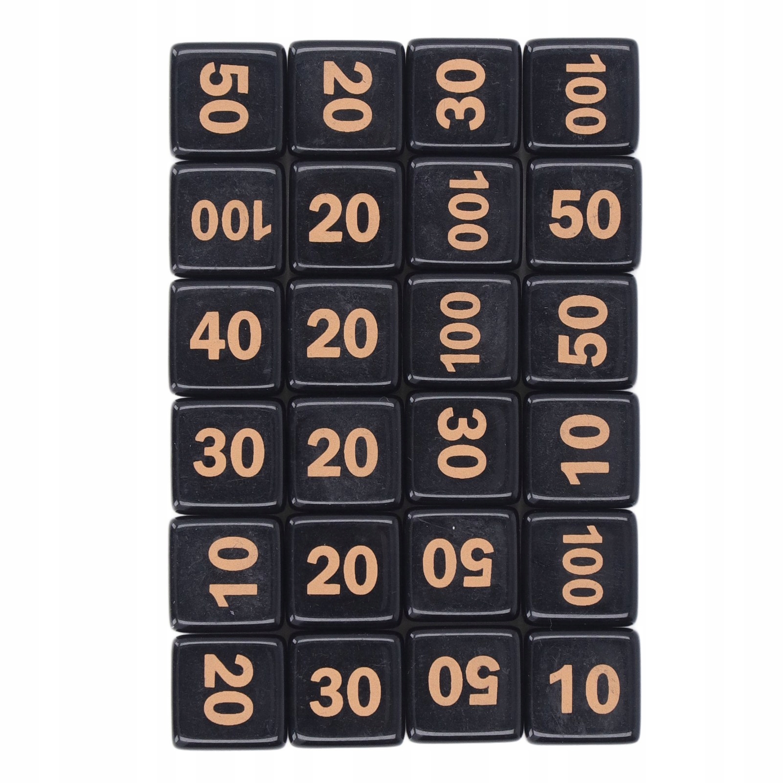 24 Шт D6 Polyhedral Dice 14 Мм Акрилові Водонепроникні Збалансовані 6R