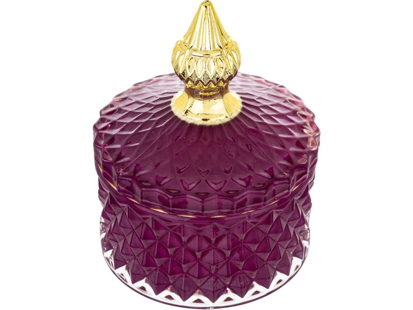 SZKLANY Pojemnik 11 x 8,5 cm NA WACIKI PŁATKI KOSMETYCZNE - Bordowy Marka Artpol