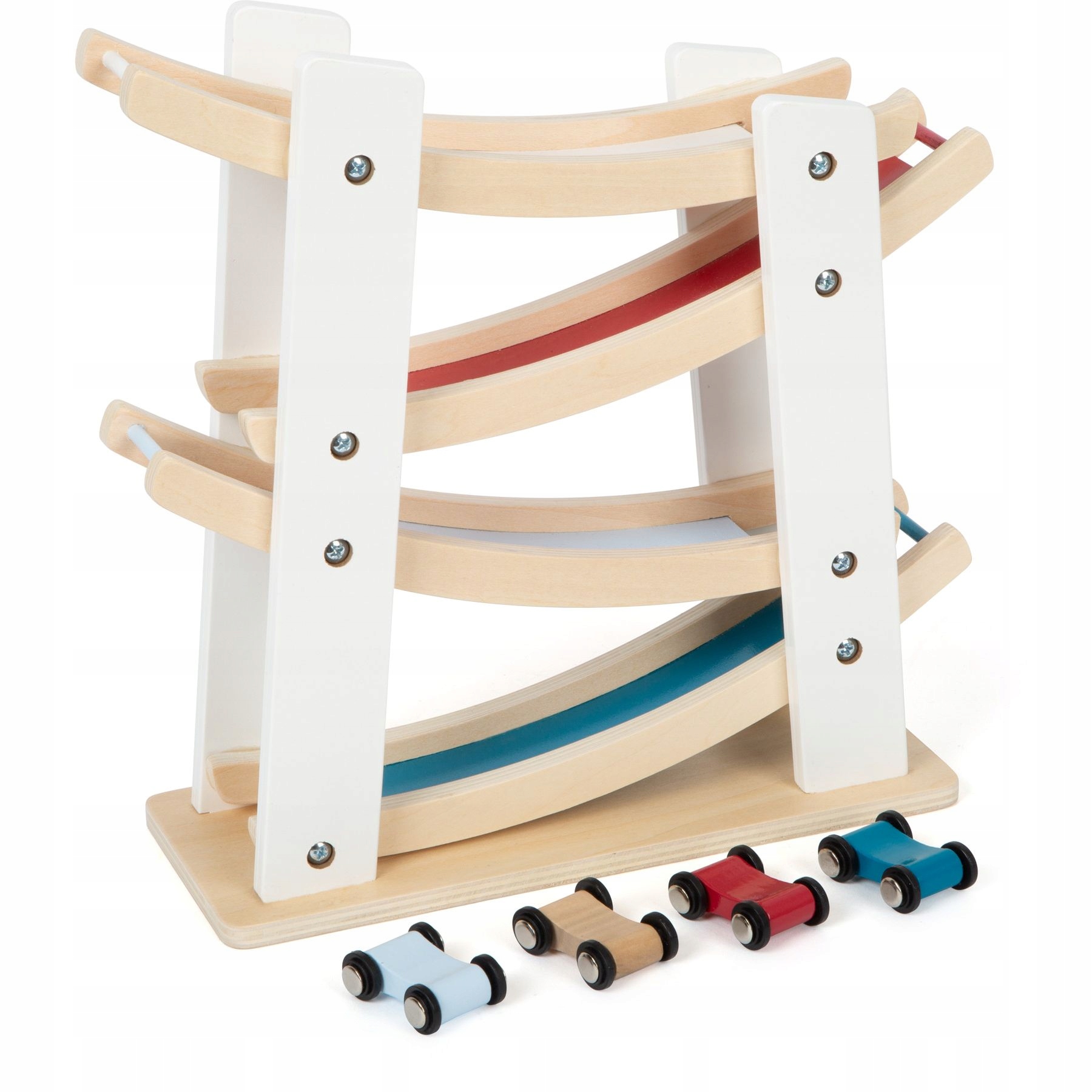 

Tor Wyścigowy + 4 Samochodziki drewniany 4 piętra