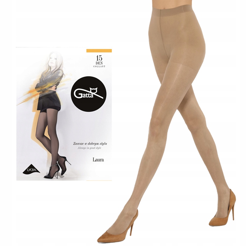 

Rajstopy Gatta Laura 15 den lycra 3-M Natural