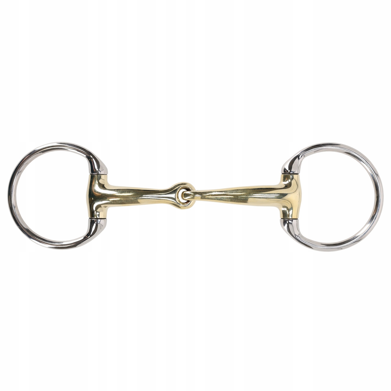 Qhp Wędzidło Eggbutt pojedynczo łamane Argentan Anatomical 12,5cm