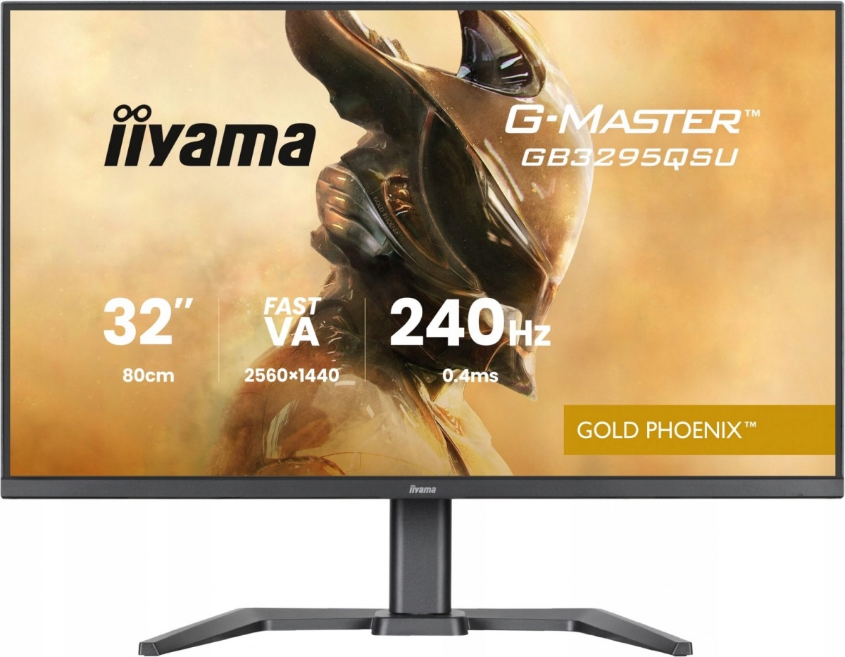Monitor G-Master 31,5 palce GB3295QSU-B1, 2x Usb 3.2, 2x Usb-c, výškově nastavitelný (has) 150 mm: