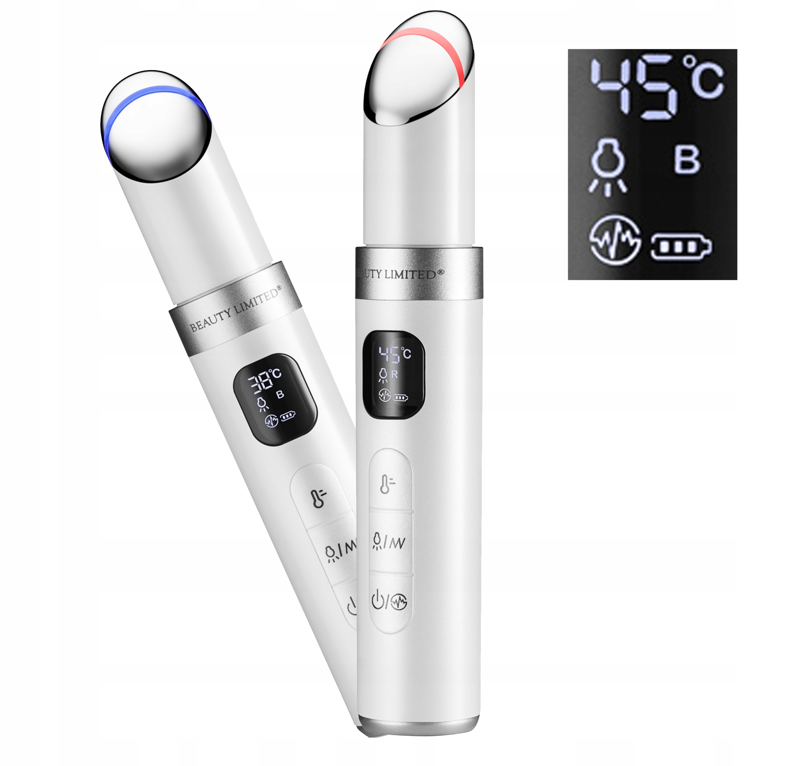 Masážní Přístroj na obličej očí a úst Fototerapie Led Vibrace Ems Beauty Limited