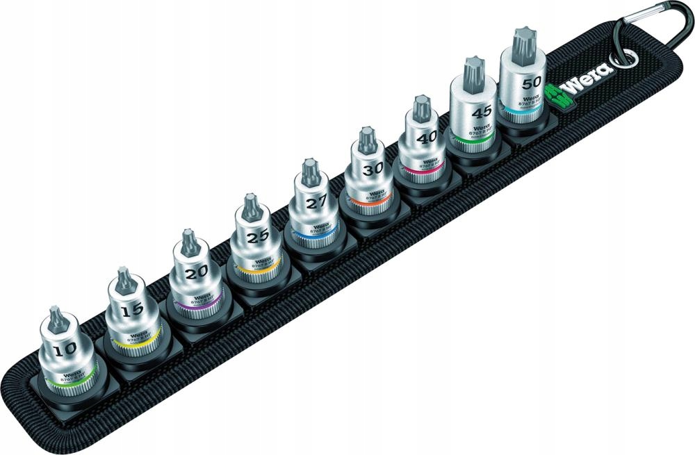 Sada výměnných šroubovacích nástavců 3/8" Torx 8 ks Zyklop Wera