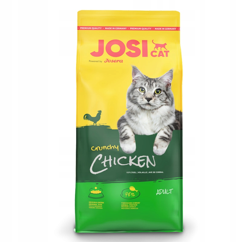 Josera Josicat Crunchy Chicken suché krmivo pro kočky s drůbežím masem 18 kg