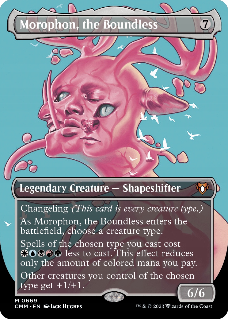 Mtg Morophon, the Boundless *Borderless* Foil (mr)
