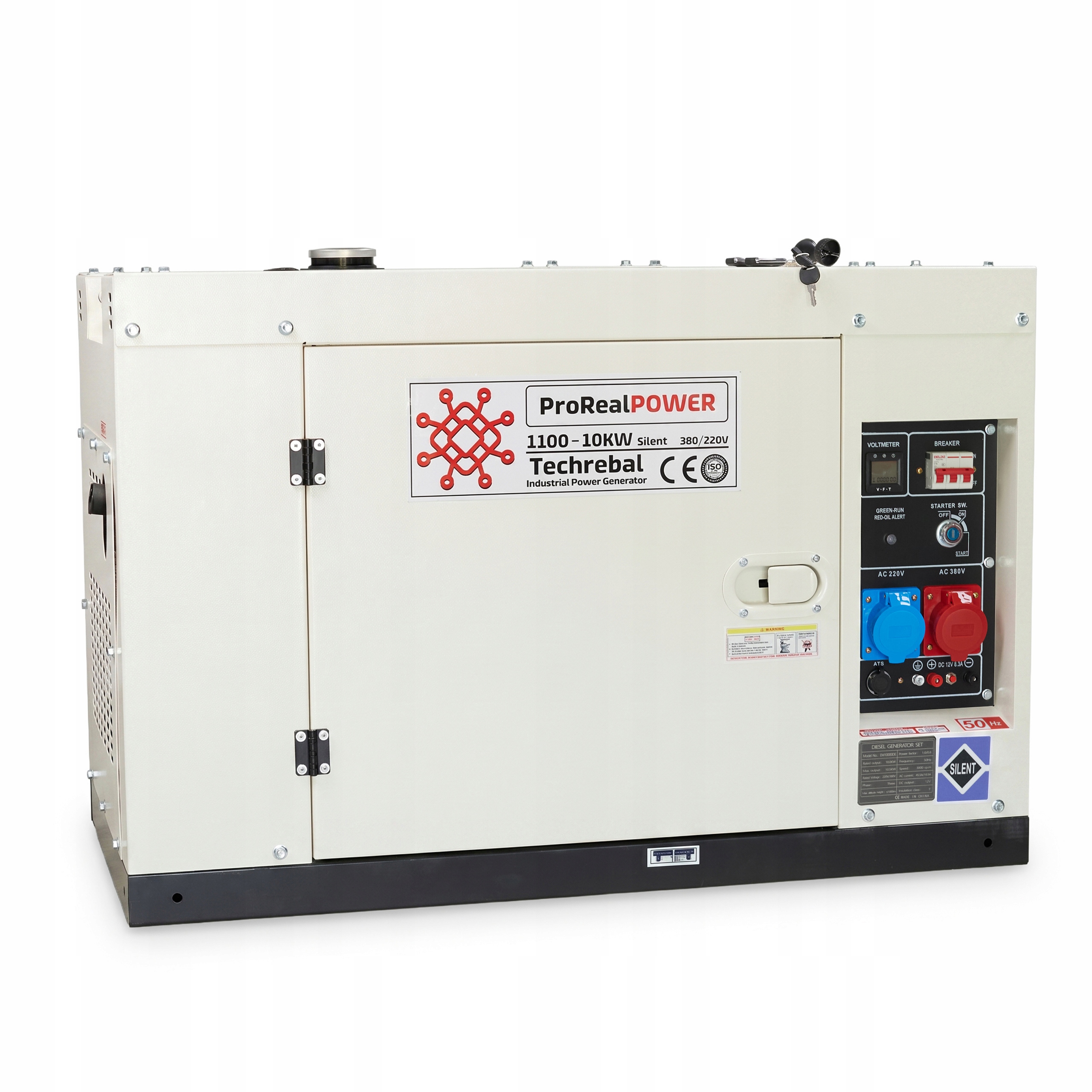 Agregat Prądotwórczy Diesel 10kW 400V 230V 3 fazy Generator Prądu Pilot