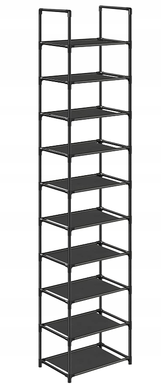 

Szafka na buty, regał 33 x 173 x 33 cm czarny
