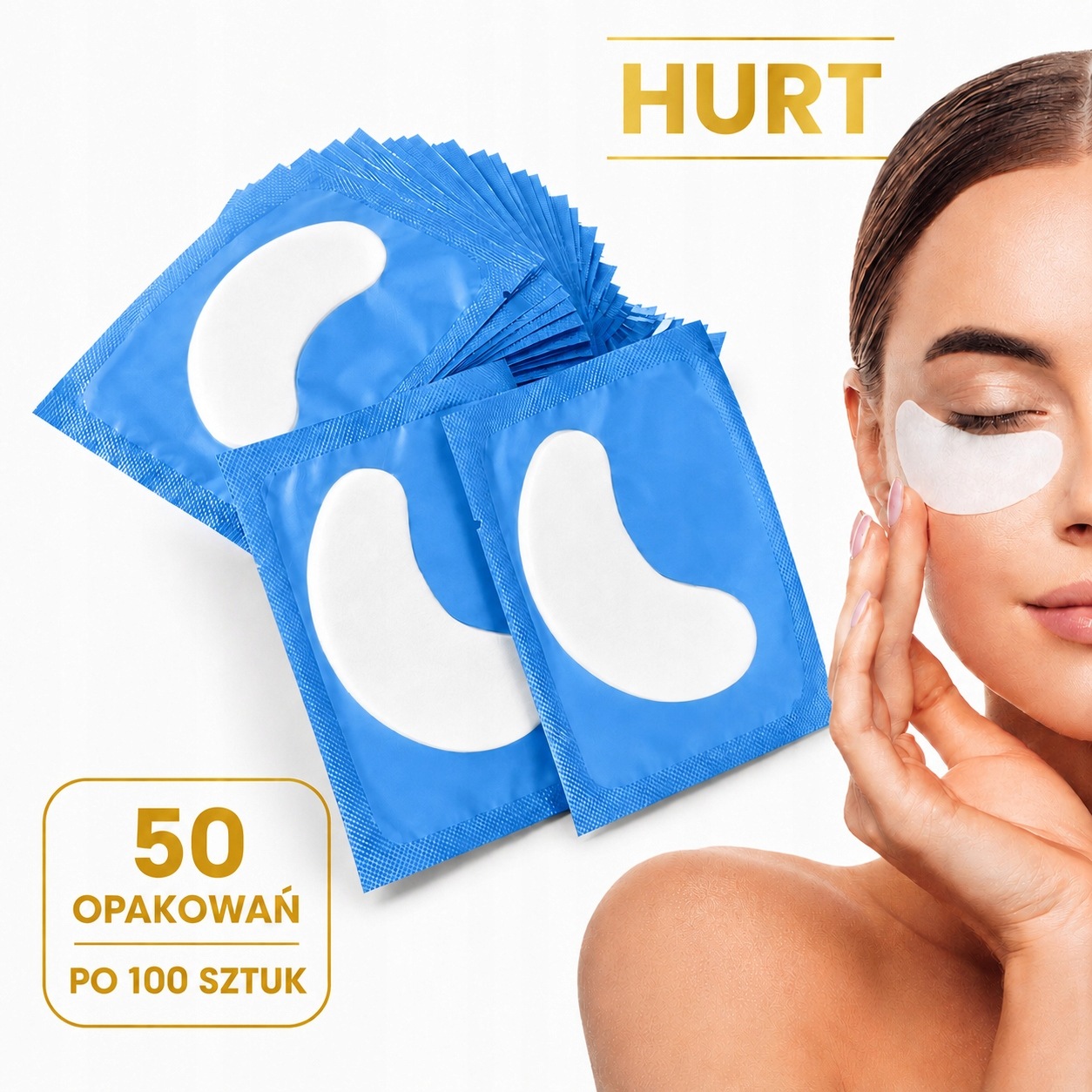 50*100 Ks Vločky na prodlužování řas ForMe modré Velkoobchod