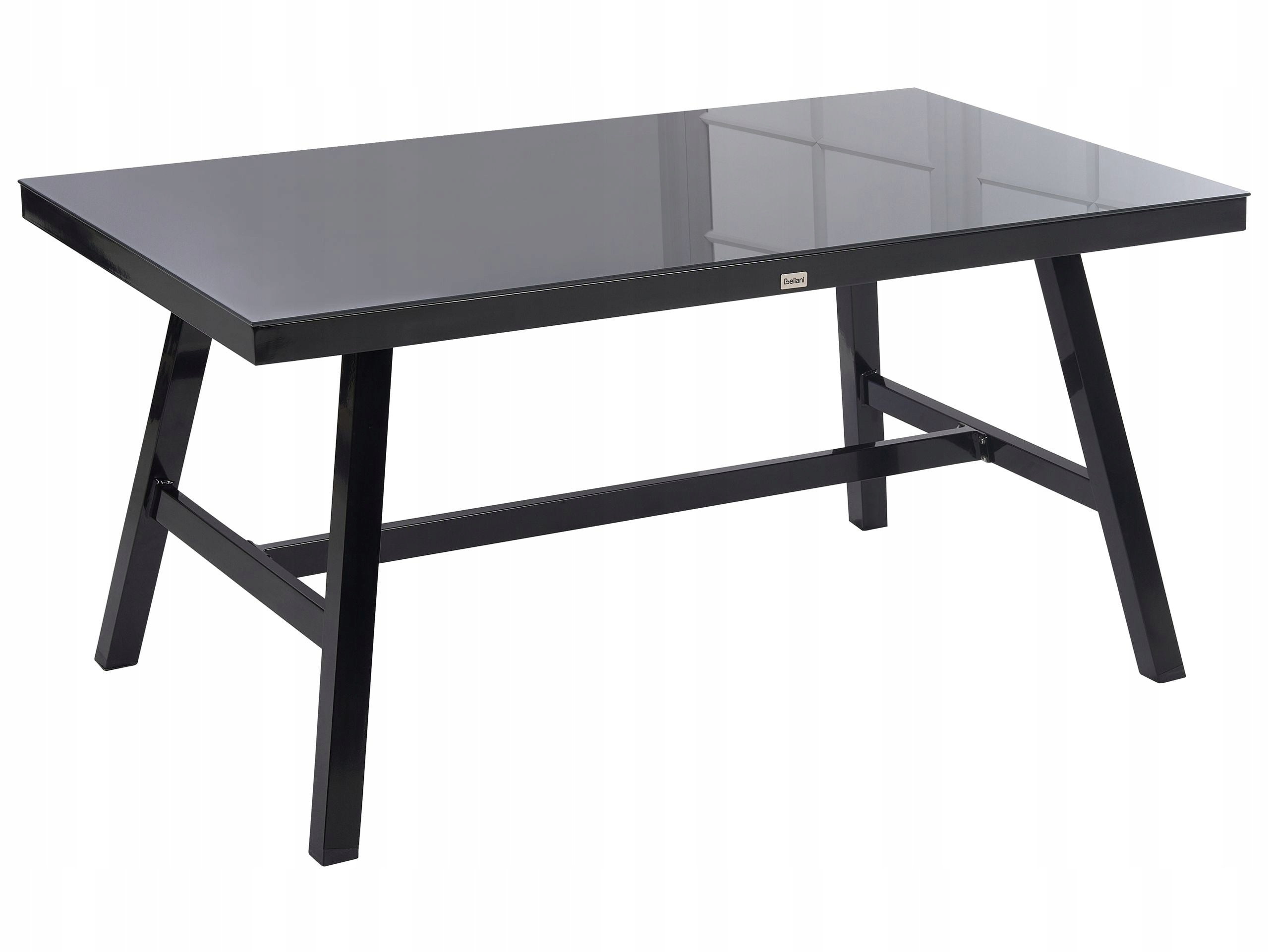 Stół ogrodowy 150x90 aluminium czarny