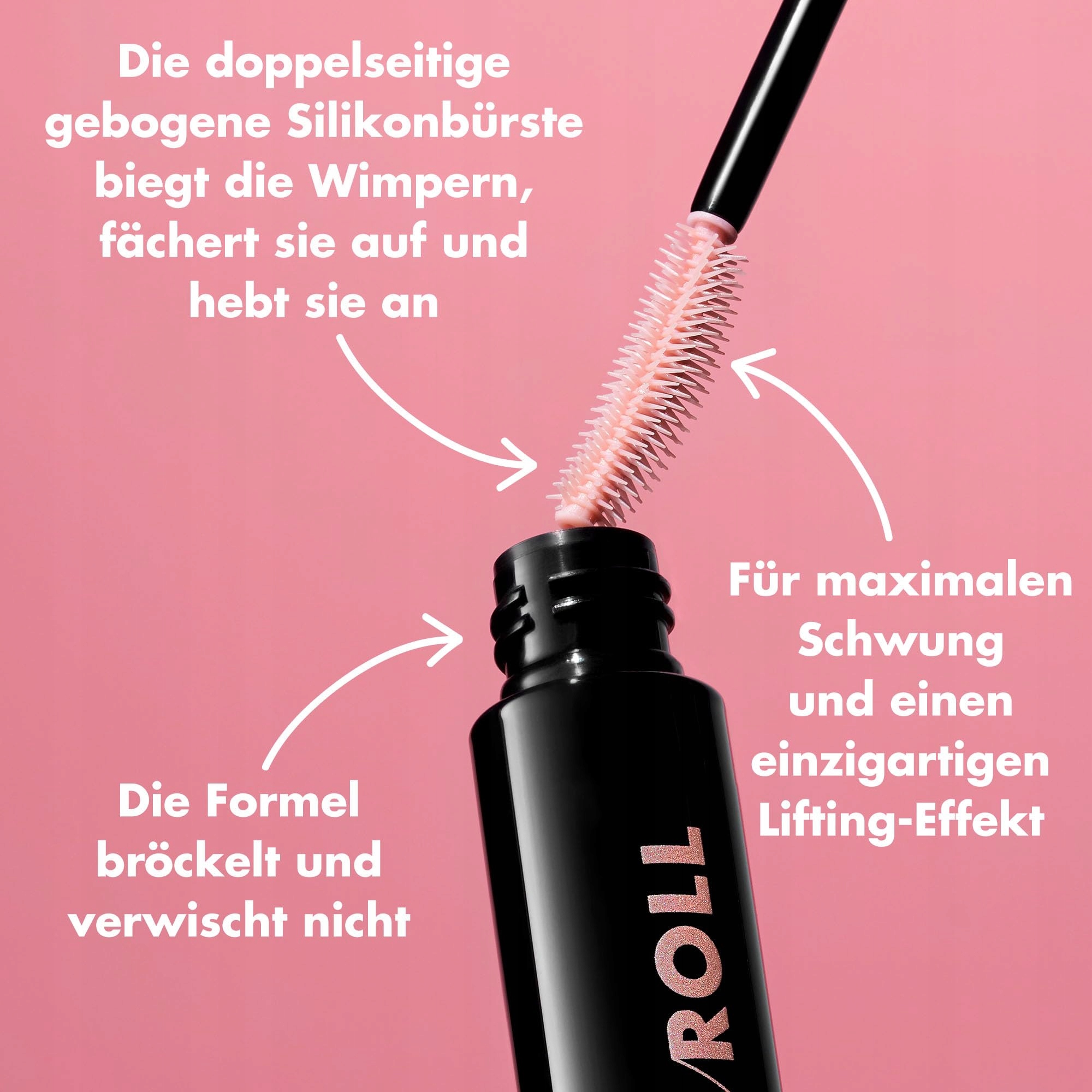 ELF Tusz Do Rzęs Lash N Roll Podkręcający Długotrwały Brązowy 9g Wegański — miniatura 4
