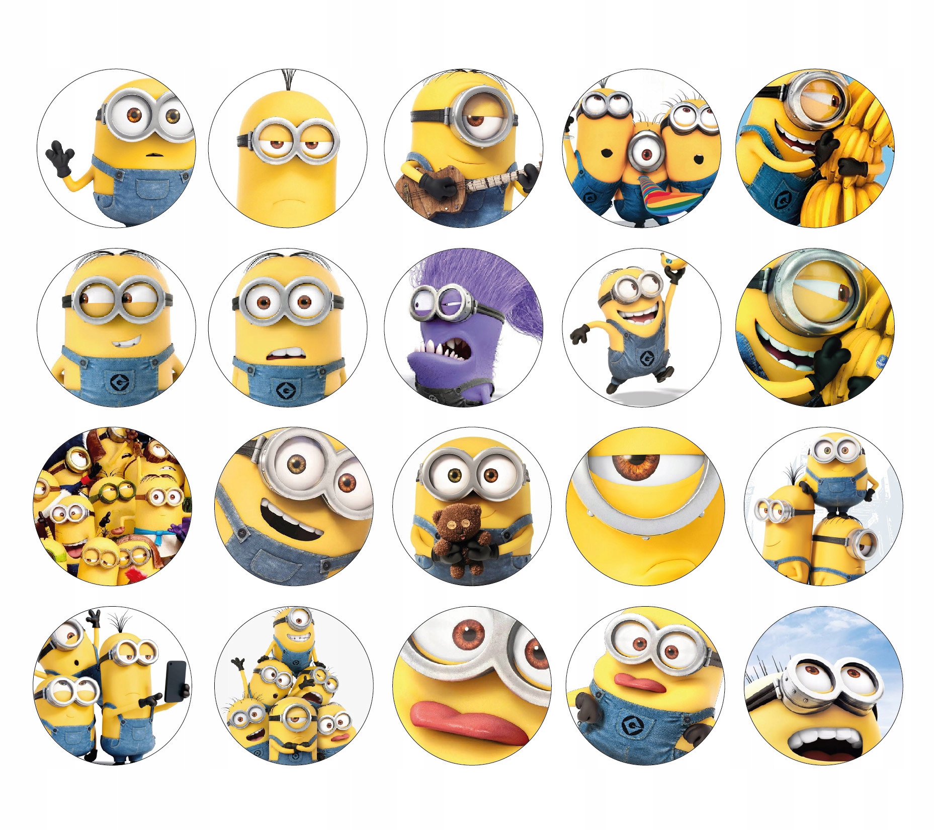 

Magnesy na lodówkę Zestaw Minionki minions 20szt