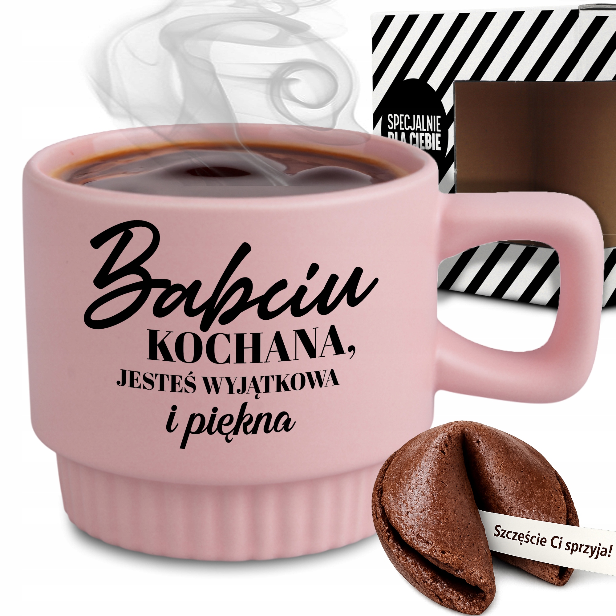 Rýhovaný Hrnek Elegantní Dárek Pro Babičku Růží Jsi Výjimečná Věštba