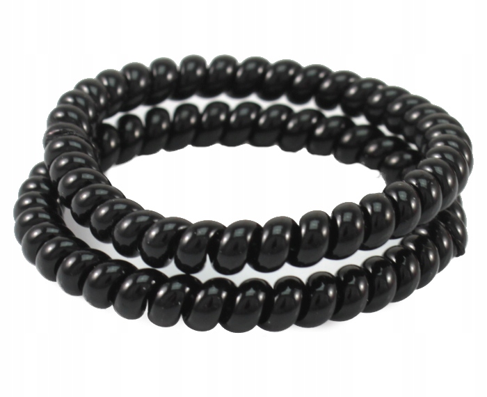 

Gumka Do Włosów Duża Czarna Sprężynka 2 Sztuki