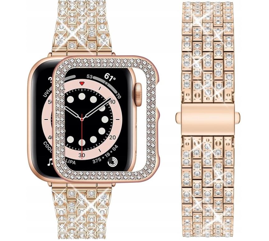Bransoletka Wutwuk do Apple Watch SE2 38/40/41 różowe złoto