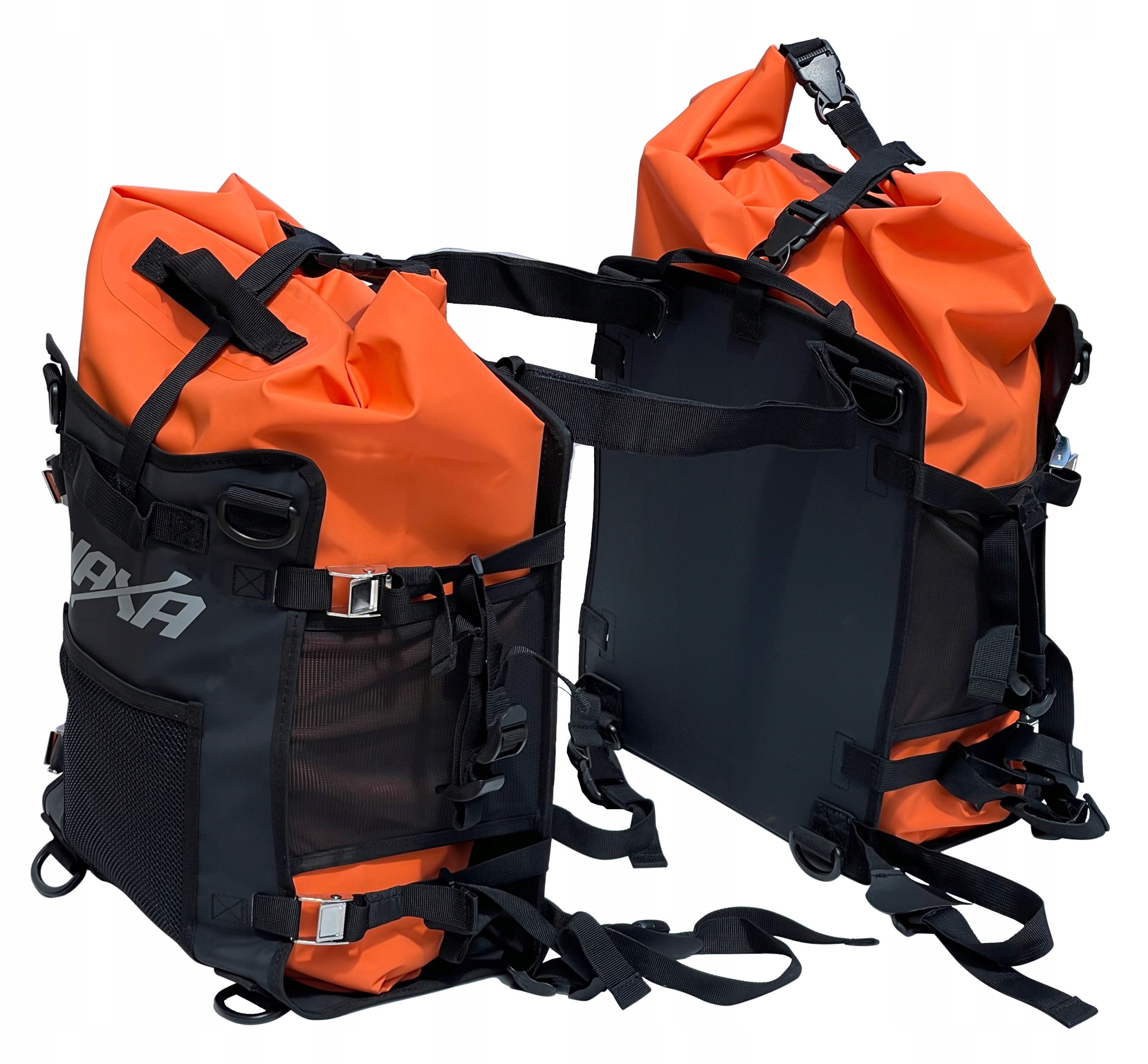 Brašna Na Motorku Naxa TB4 Pouzdro Boční Brašny |4 Upevňovací PÁSY|2x30 Litrů