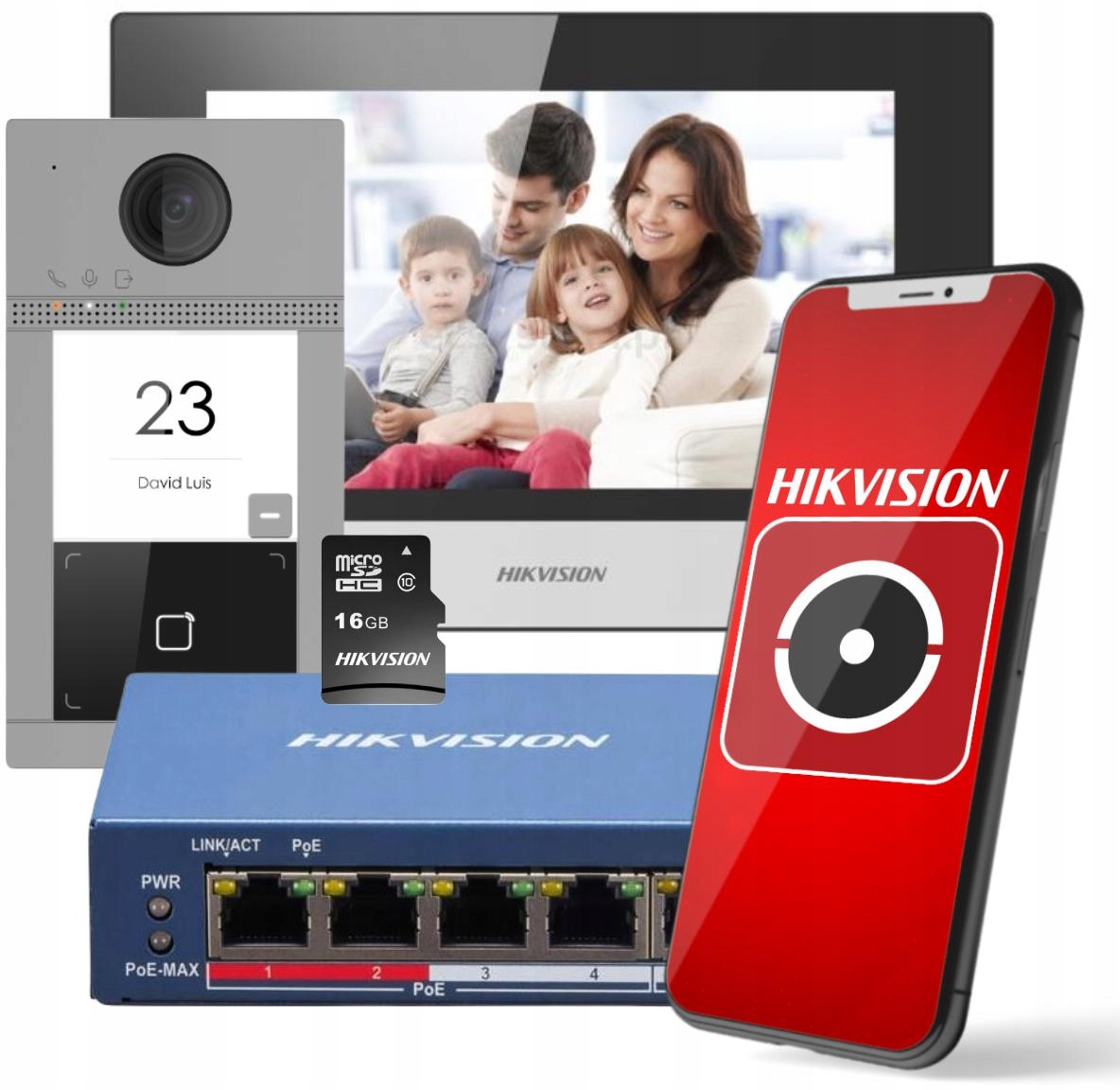Zestaw Wideodomofonowy HikVision 7' Full Hd 2MPx