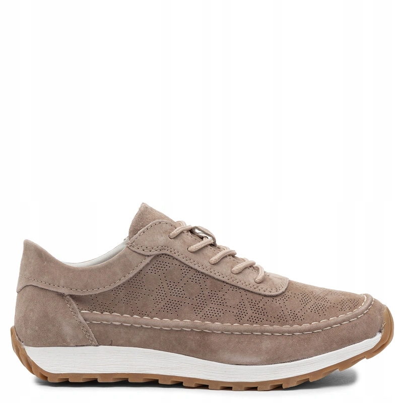 Sergio Leone Sneakersy Damskie Brązowe SP-001-JASNY-BRĄZ r.39