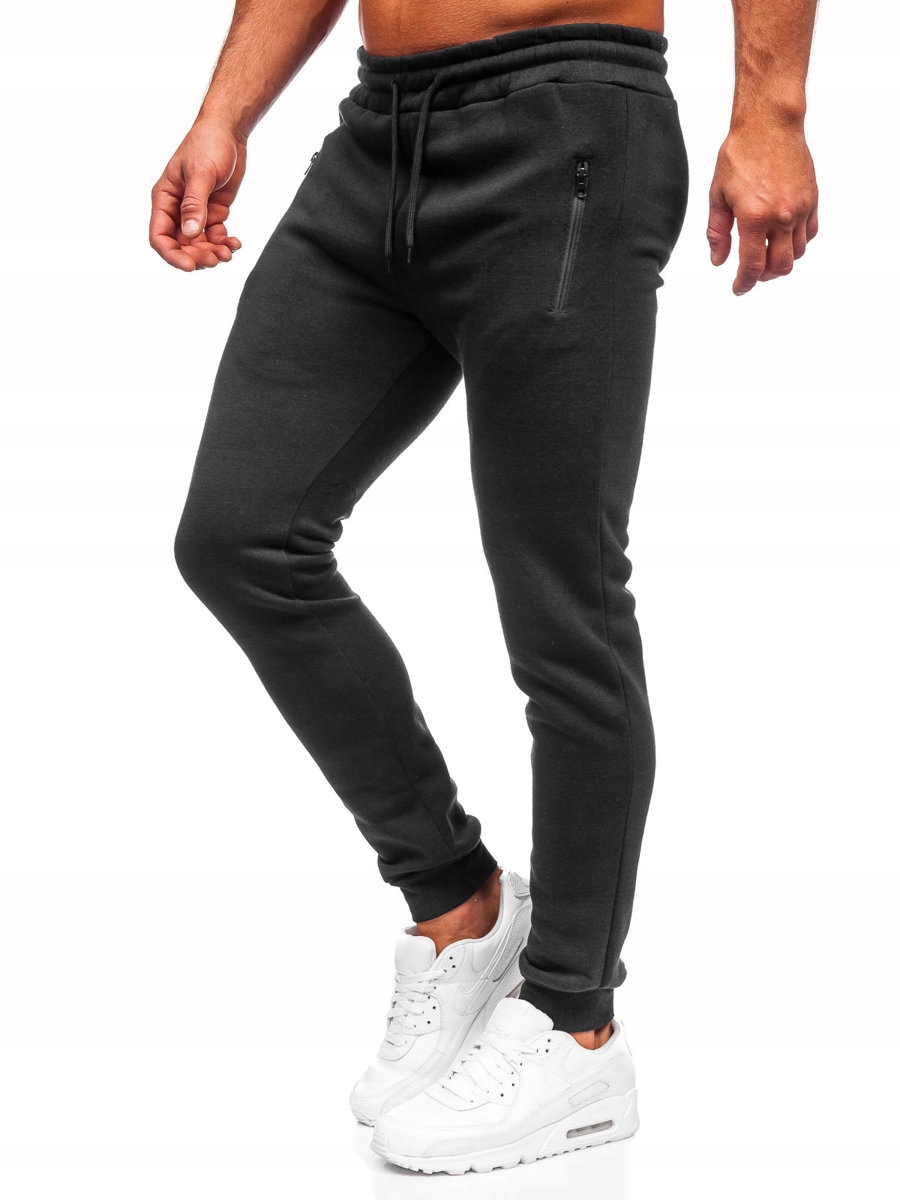 

Spodnie Męskie Dresowe Czarne 2165 DENLEY_2XL