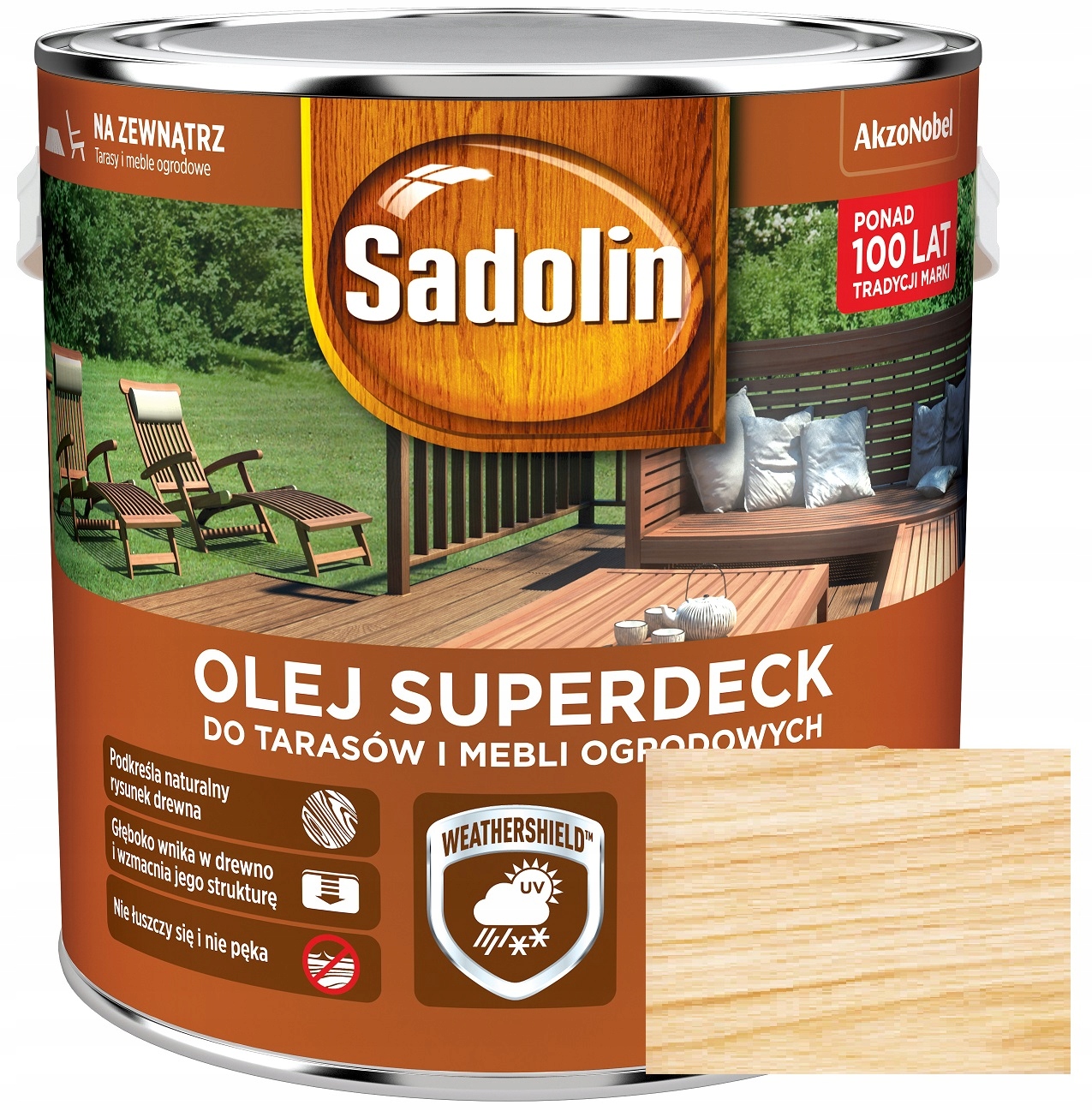 Sadolin Olej Superdeck Do Tarasów Bezbarwny 2,5L