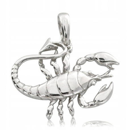 

Duży Wisiorek Znak Zodiaku Skorpion Srebro 925