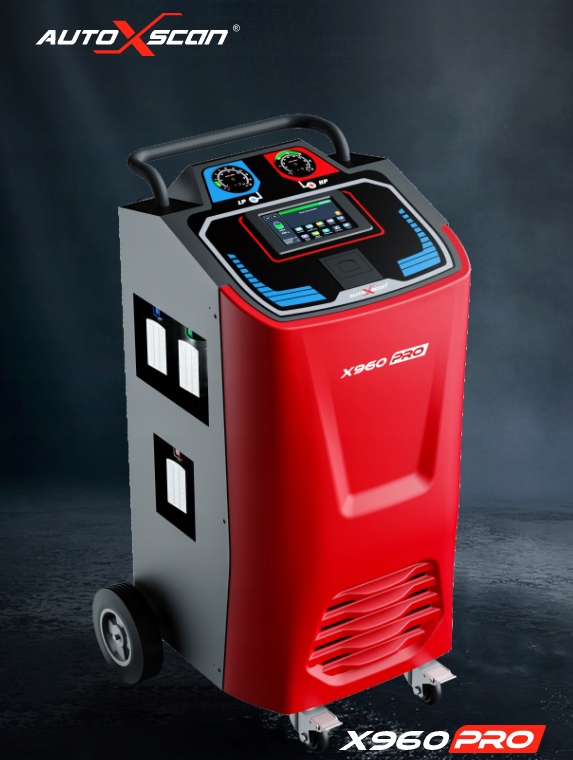 STACJA KLIMATYZACJI X960PRO Full Automat r134a lubr1234yf Baza JĘZYK POLSKI Czynnik chłodniczy obsługa obu czynników