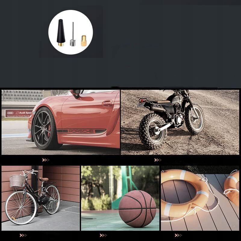 ELEKTRYCZNA POMPKA ROWEROWA MINI POMPKA POWIETRZA DO WSZYSTKICH ZAWORÓW Model Elektryczna pompka