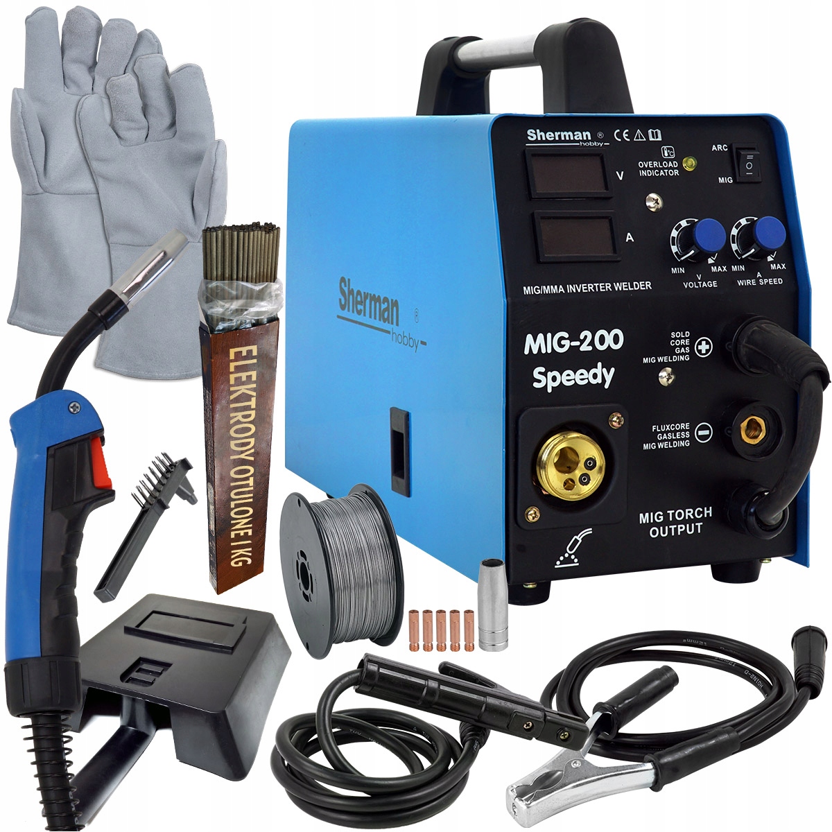 Сварочный аппарат MIGOMAT SHERMAN 200 MIG MAG MMA Flux IGBT