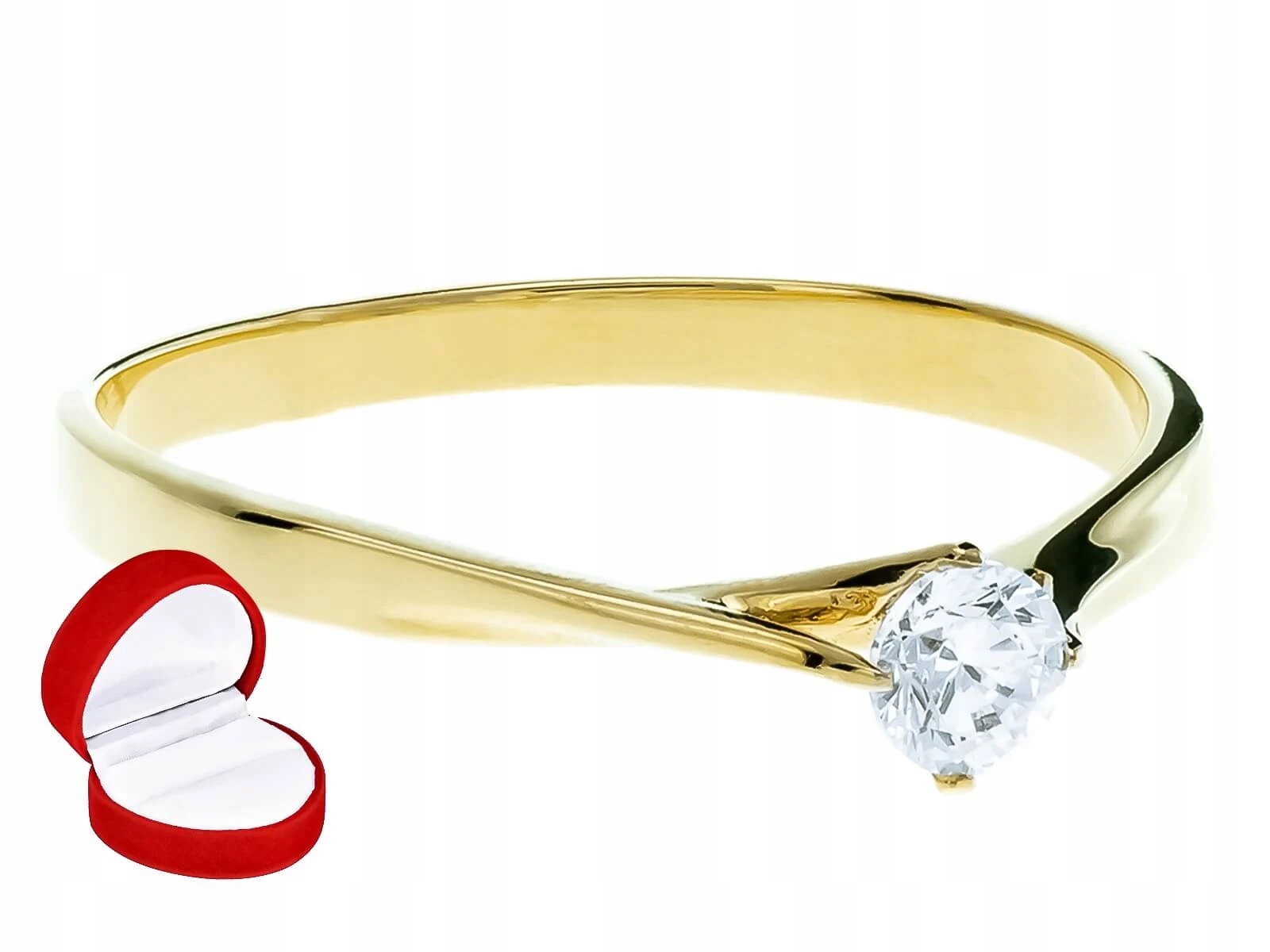 Prstýnek 585 Ženský Vzor Se Zirkonem Elegantní Vel. 11