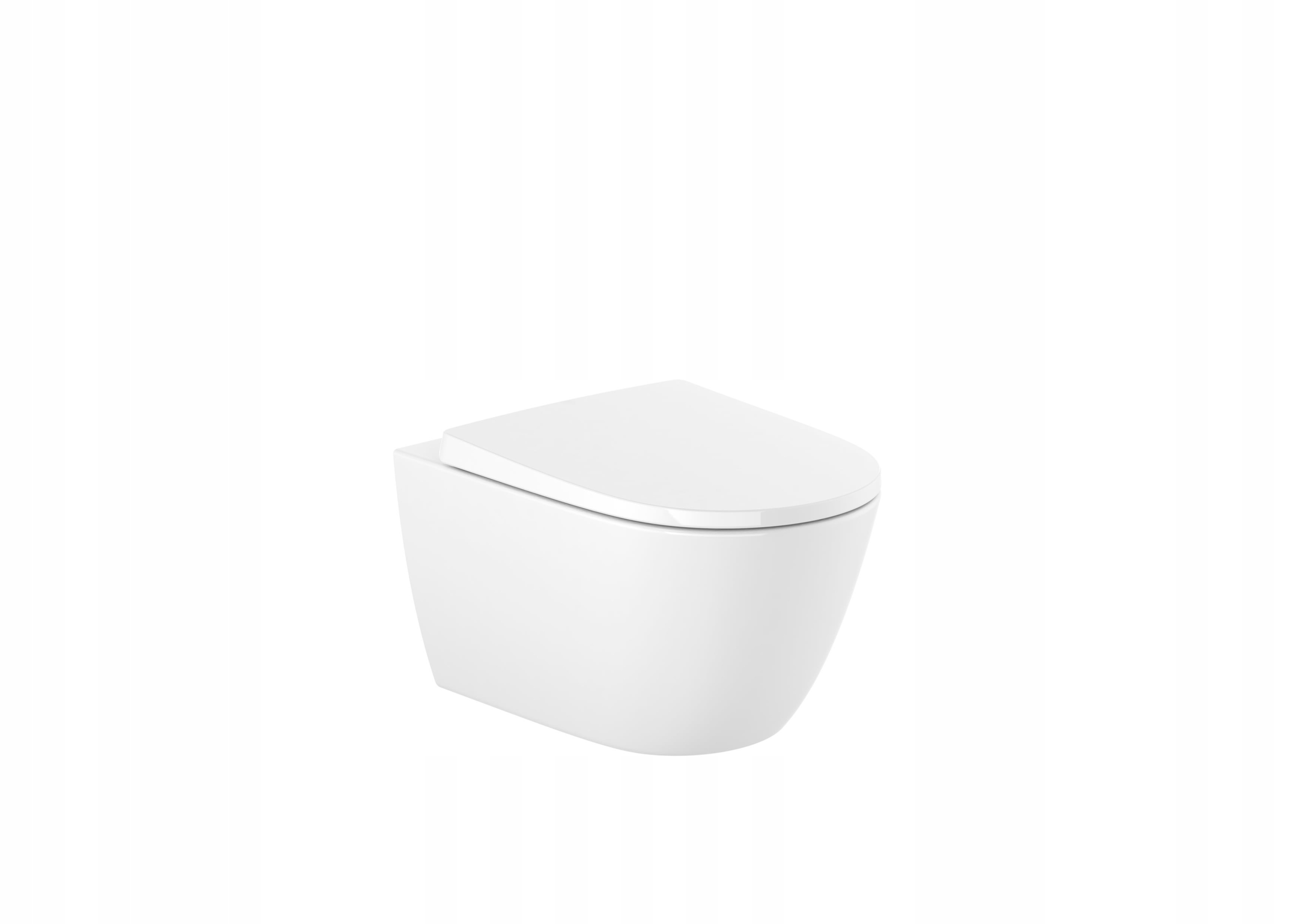 Miska Wc Rimless Ona 53 cm, ceramika, biały, powłoka Supraglaze Roca