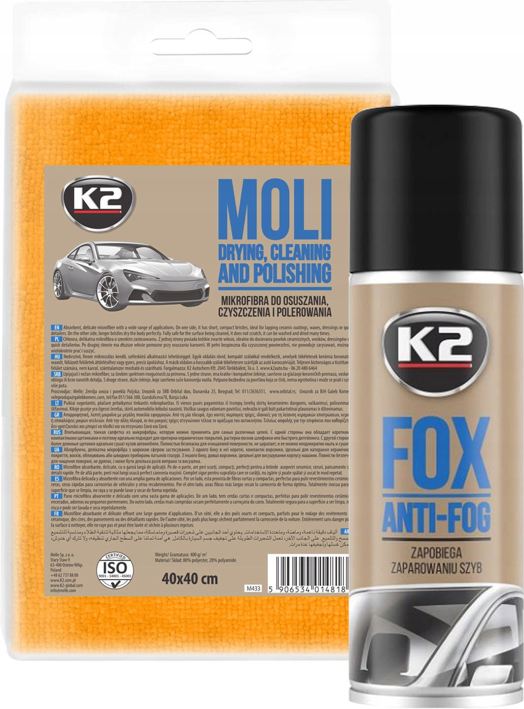 K2 FOX 150ML ANTYPARA PRZECIW PAROWANIU SZYB