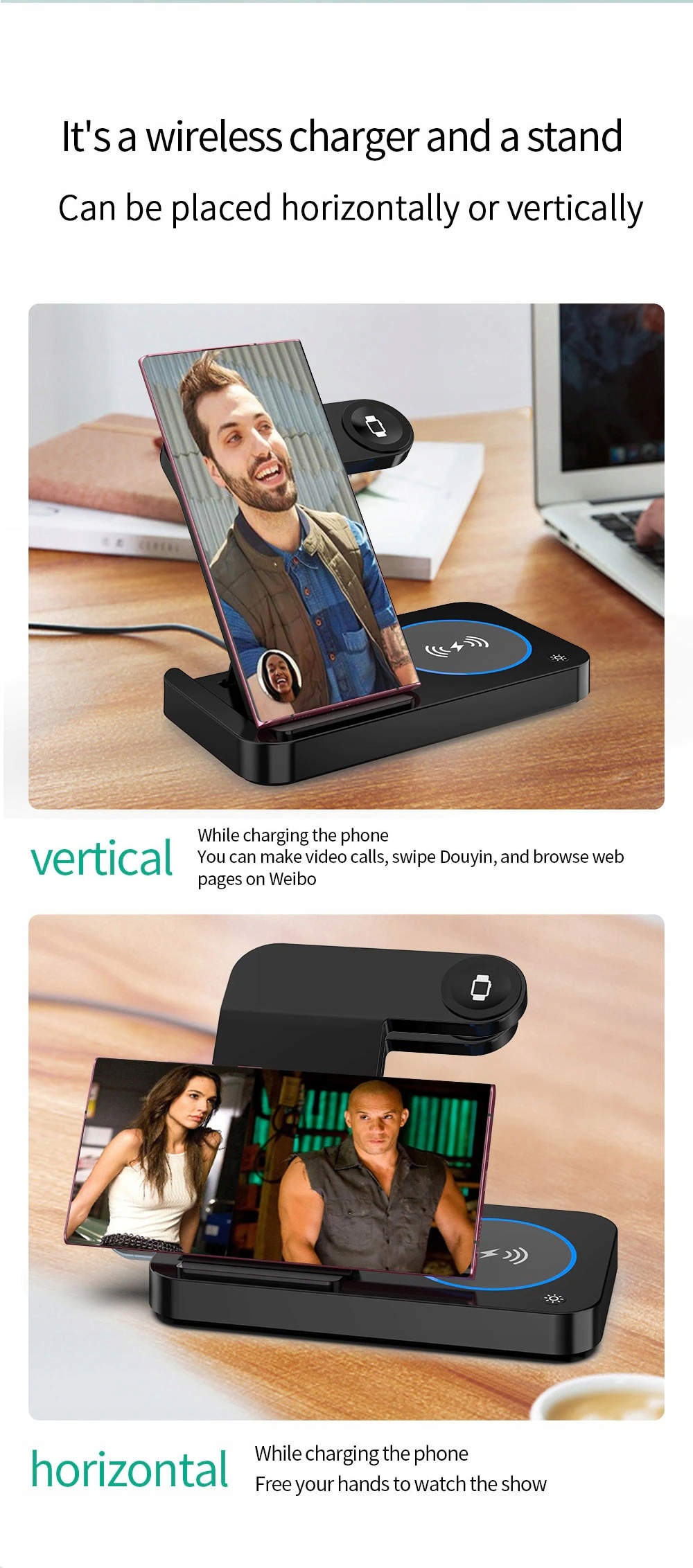 BEZPRZEWODOWA STACJA DOKUJĄCA DO TELEFONÓW IPHONE Marka Inna