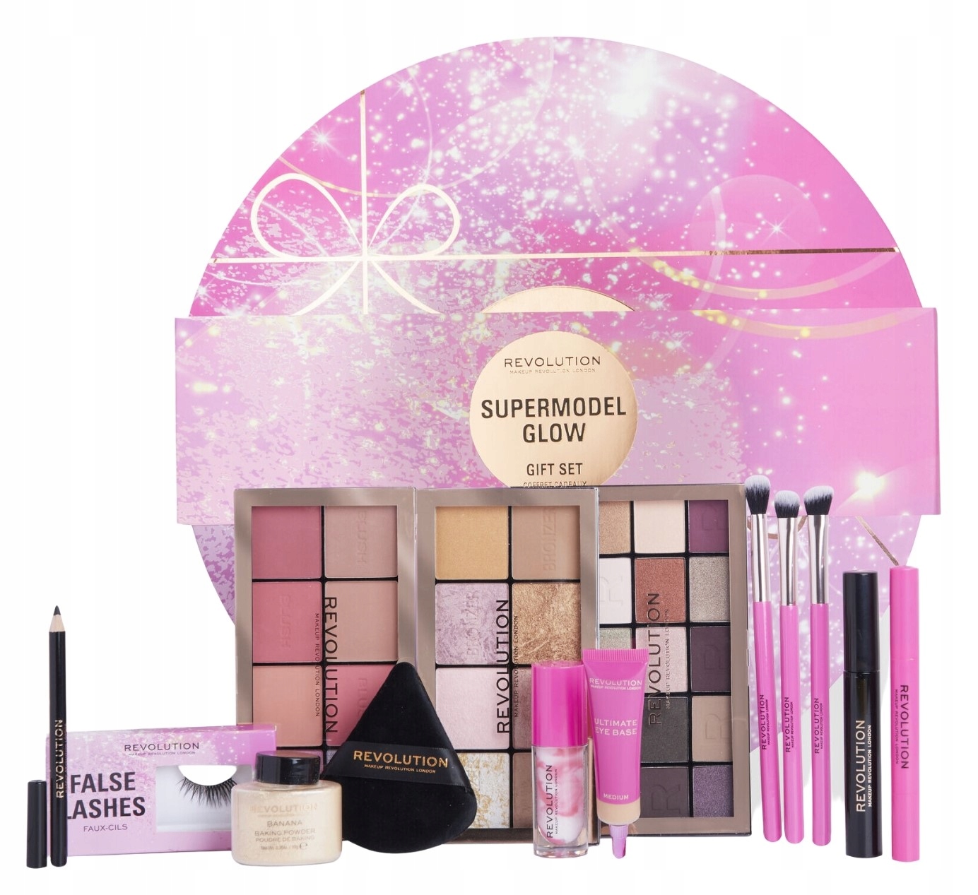 dárek sada Makeup Revolution Supermodel Glow