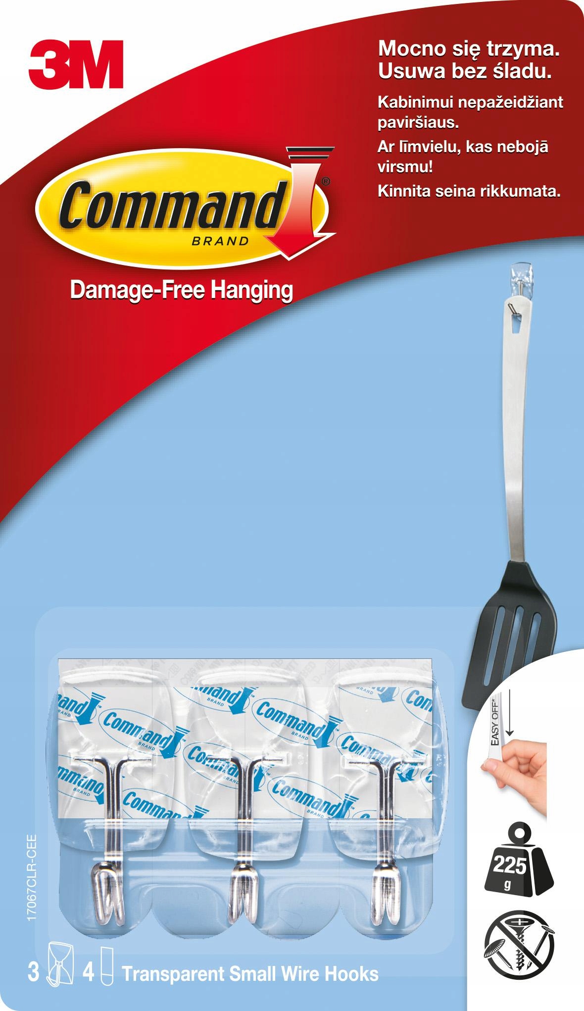 

Command 3M Haki Metalowe Przezroczyste 3szt 17067
