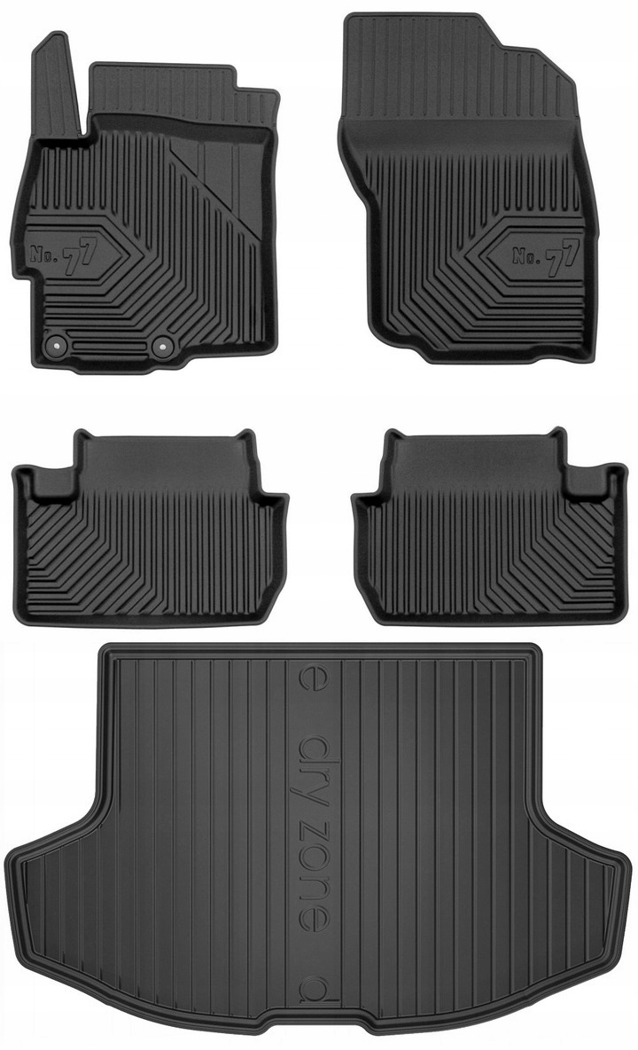 Set 77 Koberce a rohože Mitsubishi Lancer 8 Hb 2007-2017 g