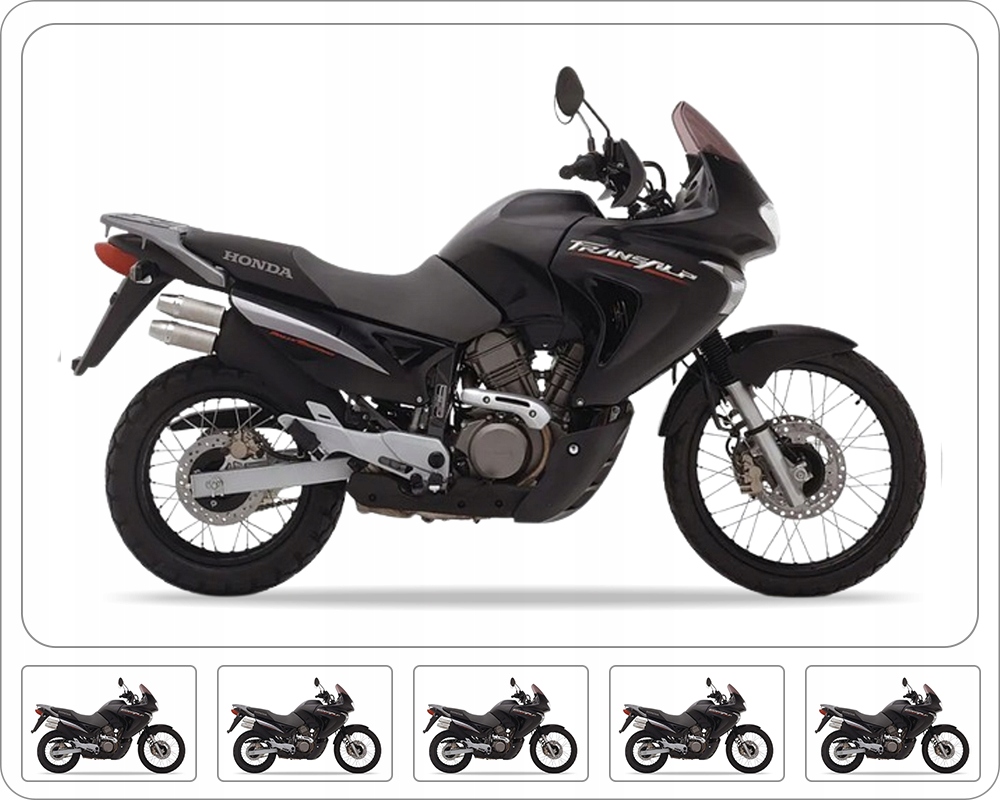 Samolepky Juula Pro Honda XL 650 V Transalp 2005-2007 Černé NH1