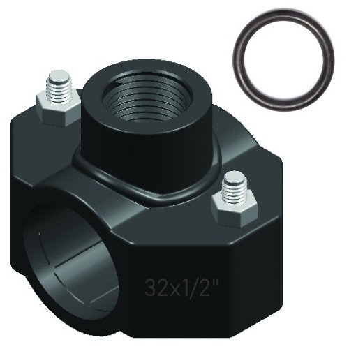 

Obejma opaska siodłowa do rur Pe 32 mm 1/2" Gw