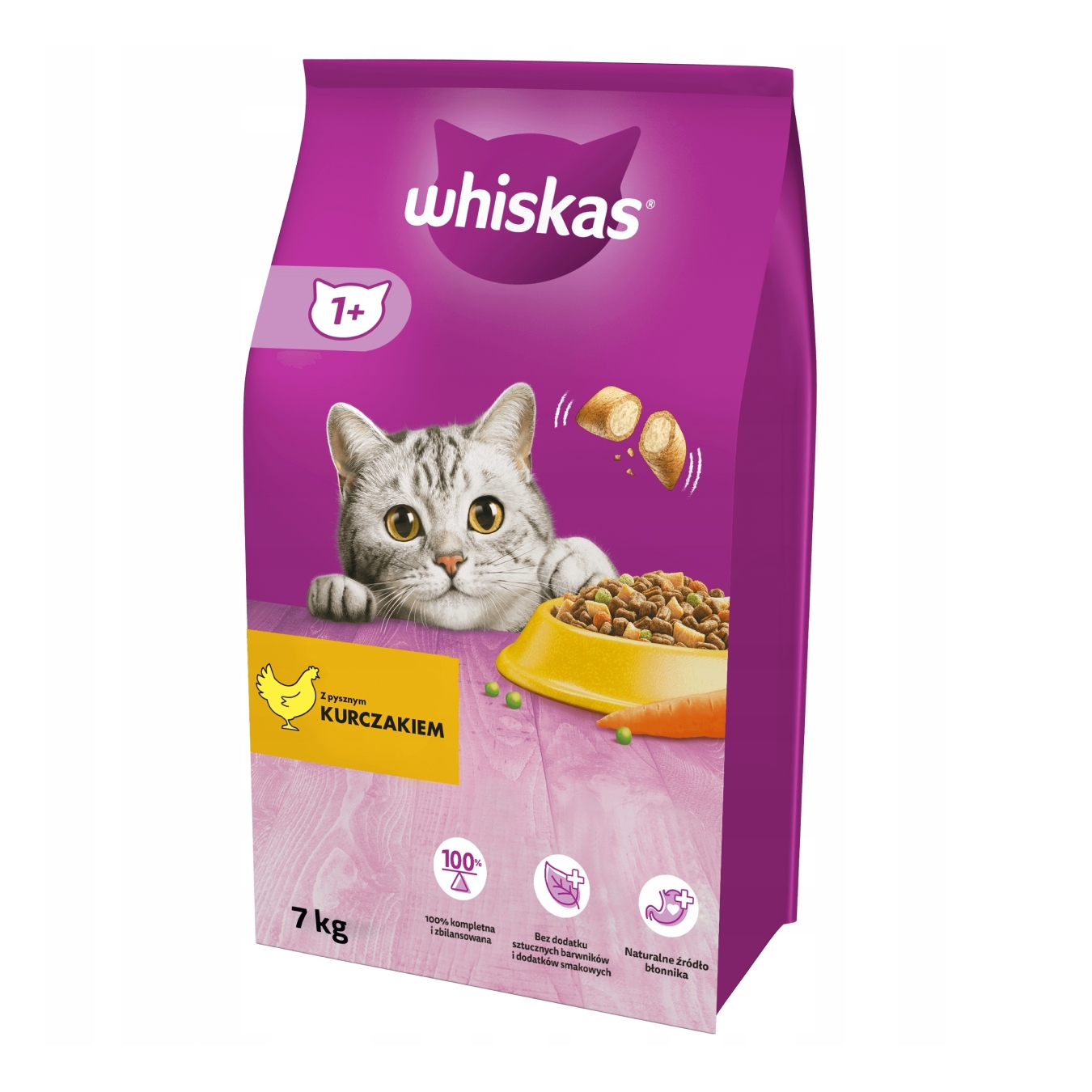 Whiskas Sucha Karma Dla Kota Z Kurczakiem 7 Kg