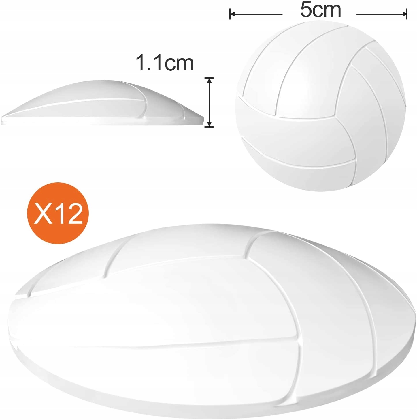 ODBOJNIKI STOPERY DO DRZWI SAMOPRZYLEPNE 12 SZTUK Stan opakowania oryginalne