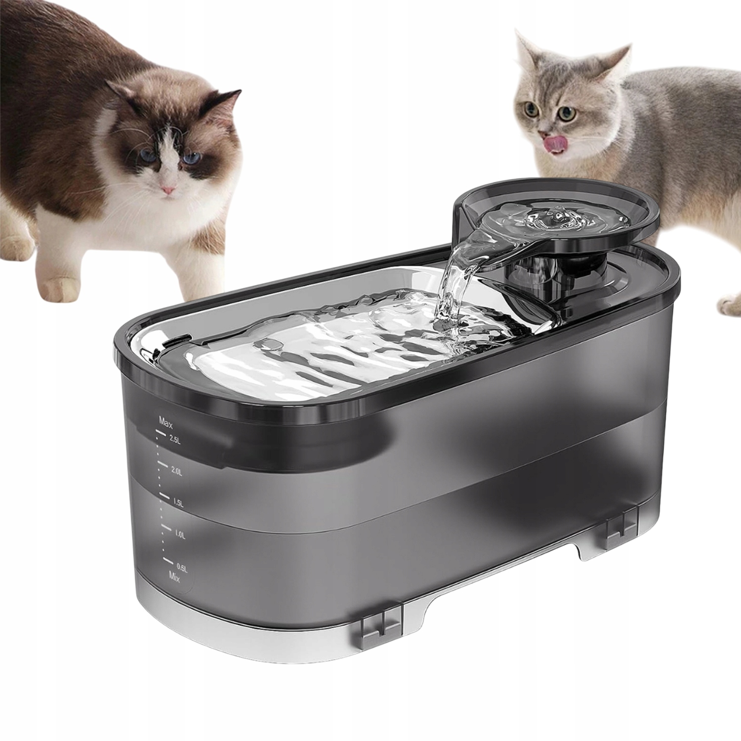 Levně Fontána Pro Kočky Automatický Tichý Uhlíkový Filtr Pro Malé Psy Vícežilový