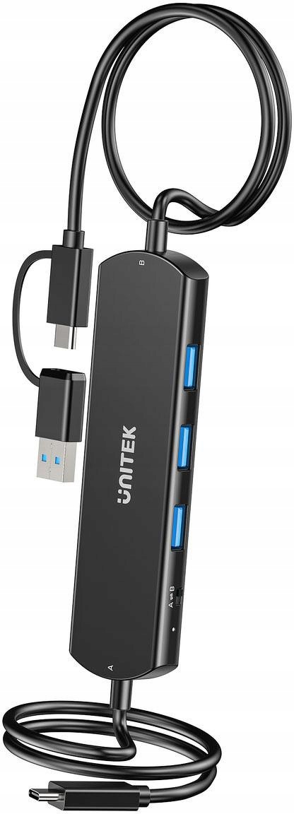 Unitek Kvm Hub 10 Gbps – Přepínání Mezi 2 Hostiteli, 3×USB