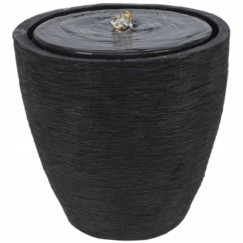 Izbová fontána s Led osvetlením 35 cm Moderná čierna