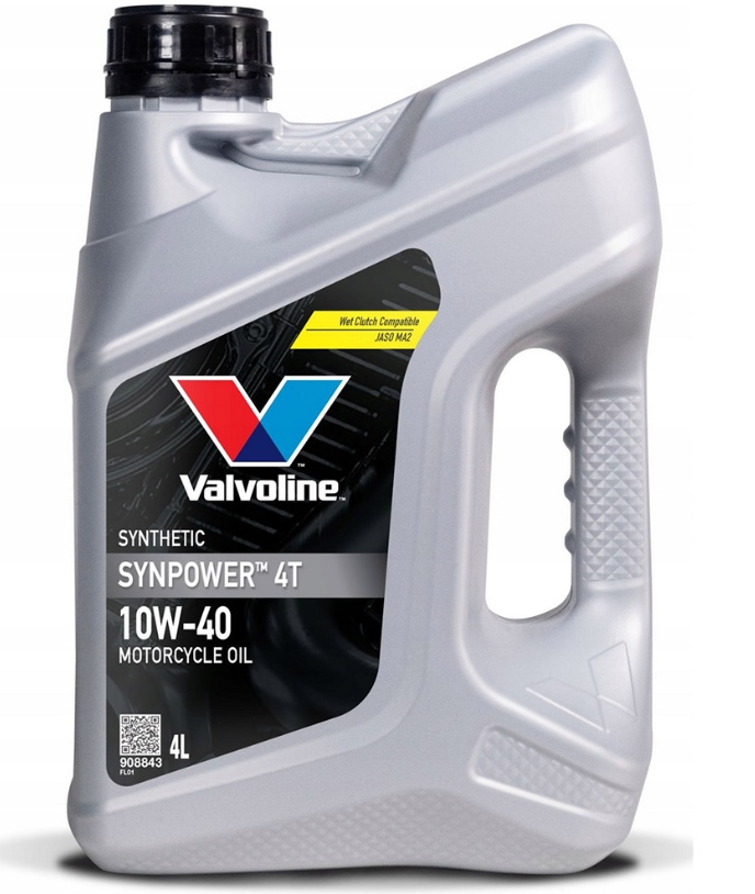 Olej Valvoline Synpower 10W40 4T 4L Nowe Opakowanie