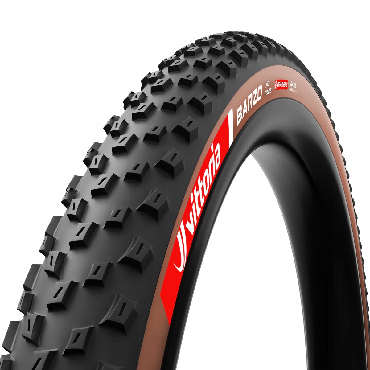 Opona rowerowa Mtb Vittoria Barzo XC Race 29x2.25 tubeless czarno-brązowa