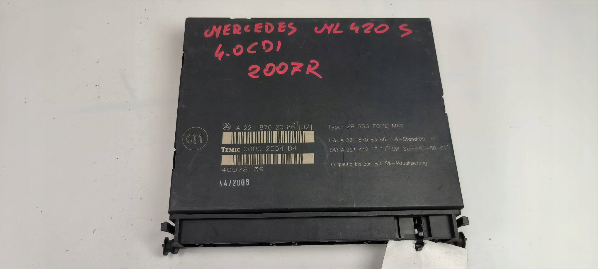 module KANAPY A2218702086 MERCEDES ML 420S