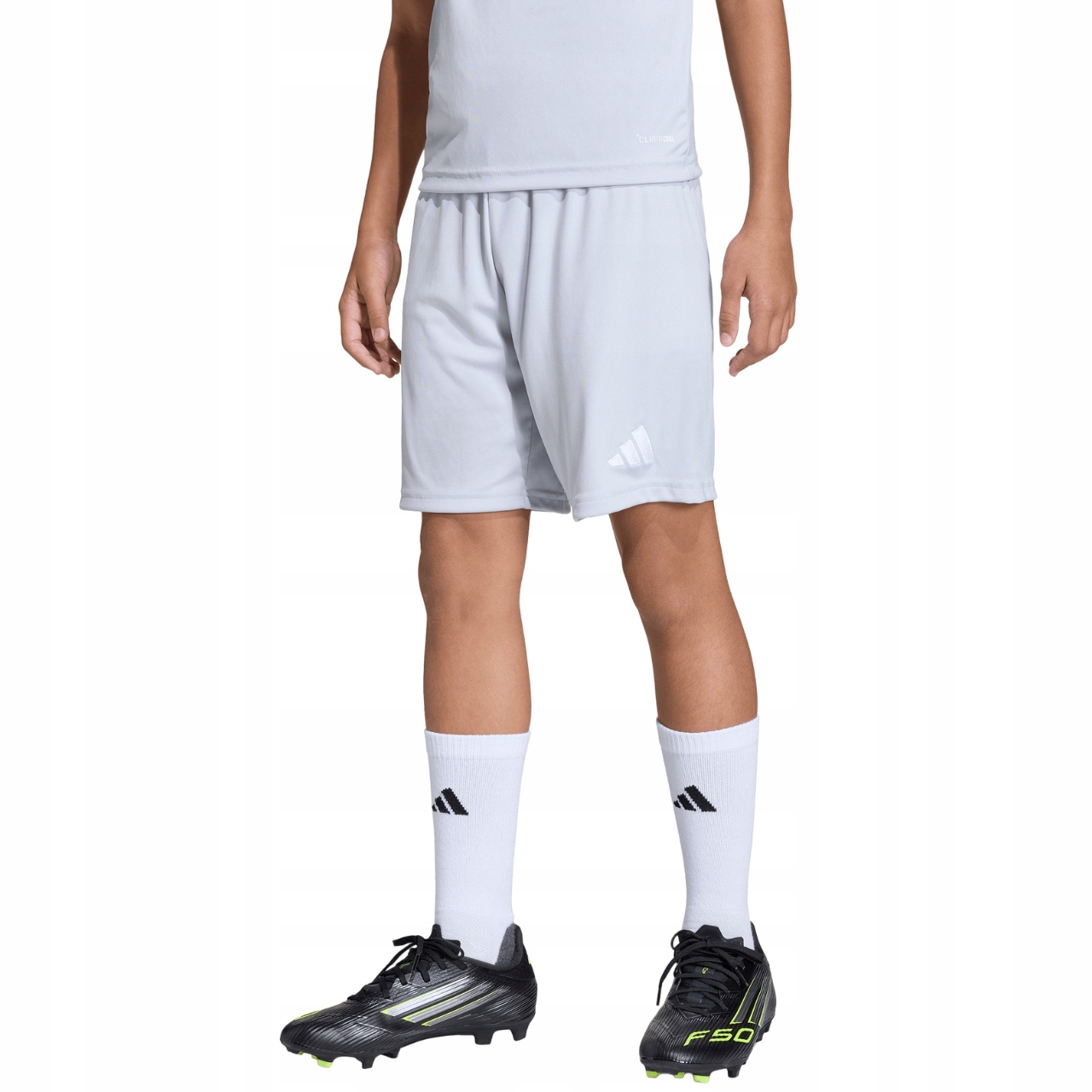 Spodenki dla dzieci adidas Entrada 26 jasnoszare JZ6533 128cm