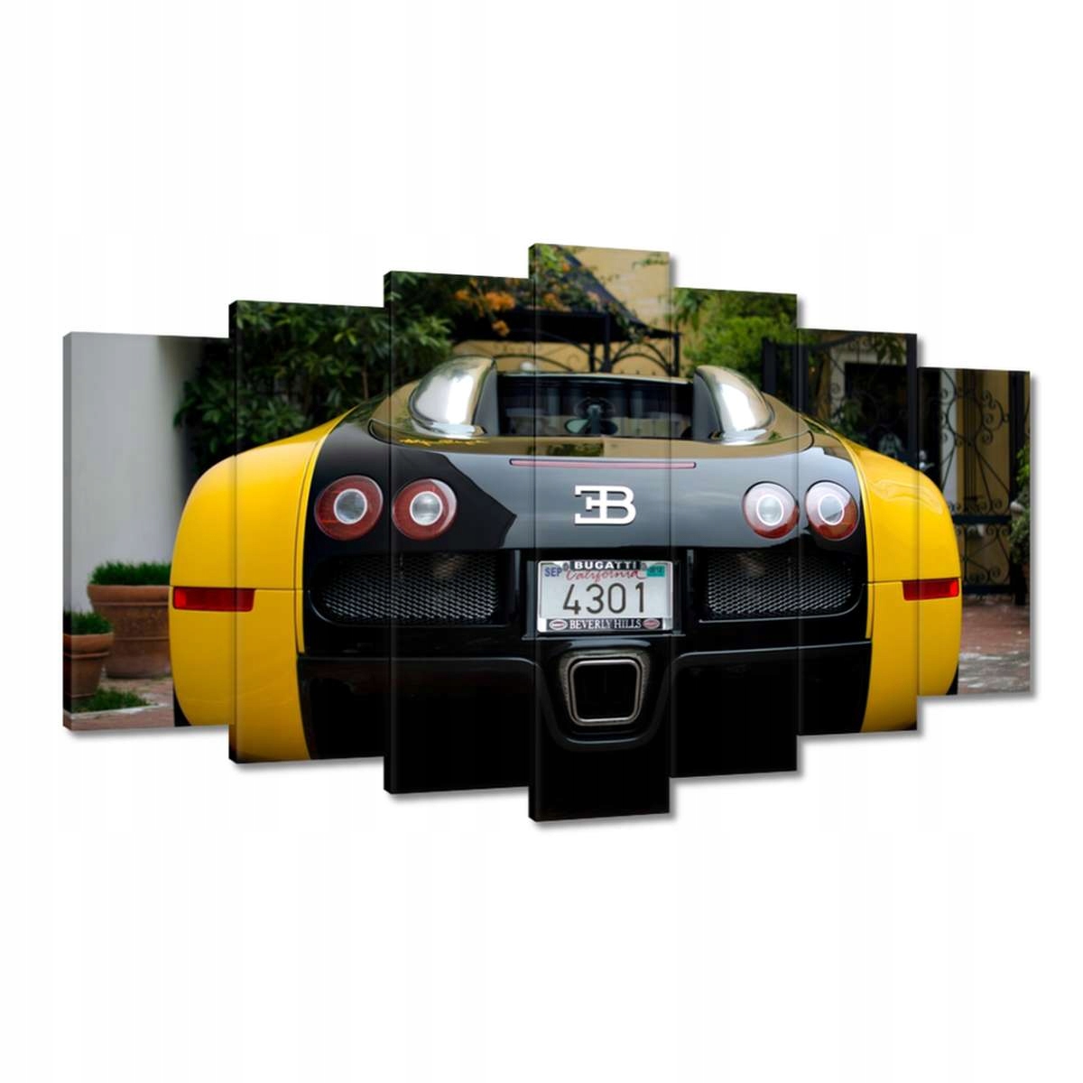 Obrazy 140x80 Žluté Bugatti
