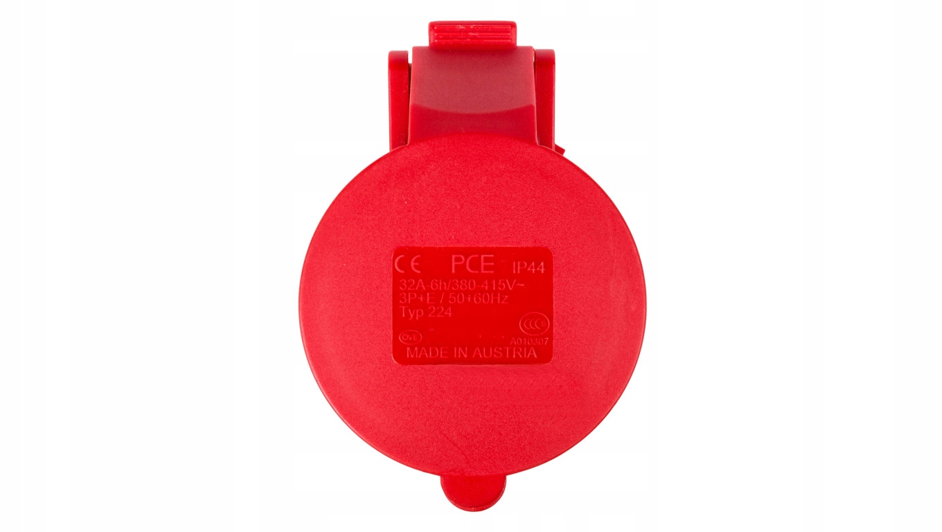 Gniazdo przenośne 125A 4P 400V czerwone IP67 Power Twist 244-6