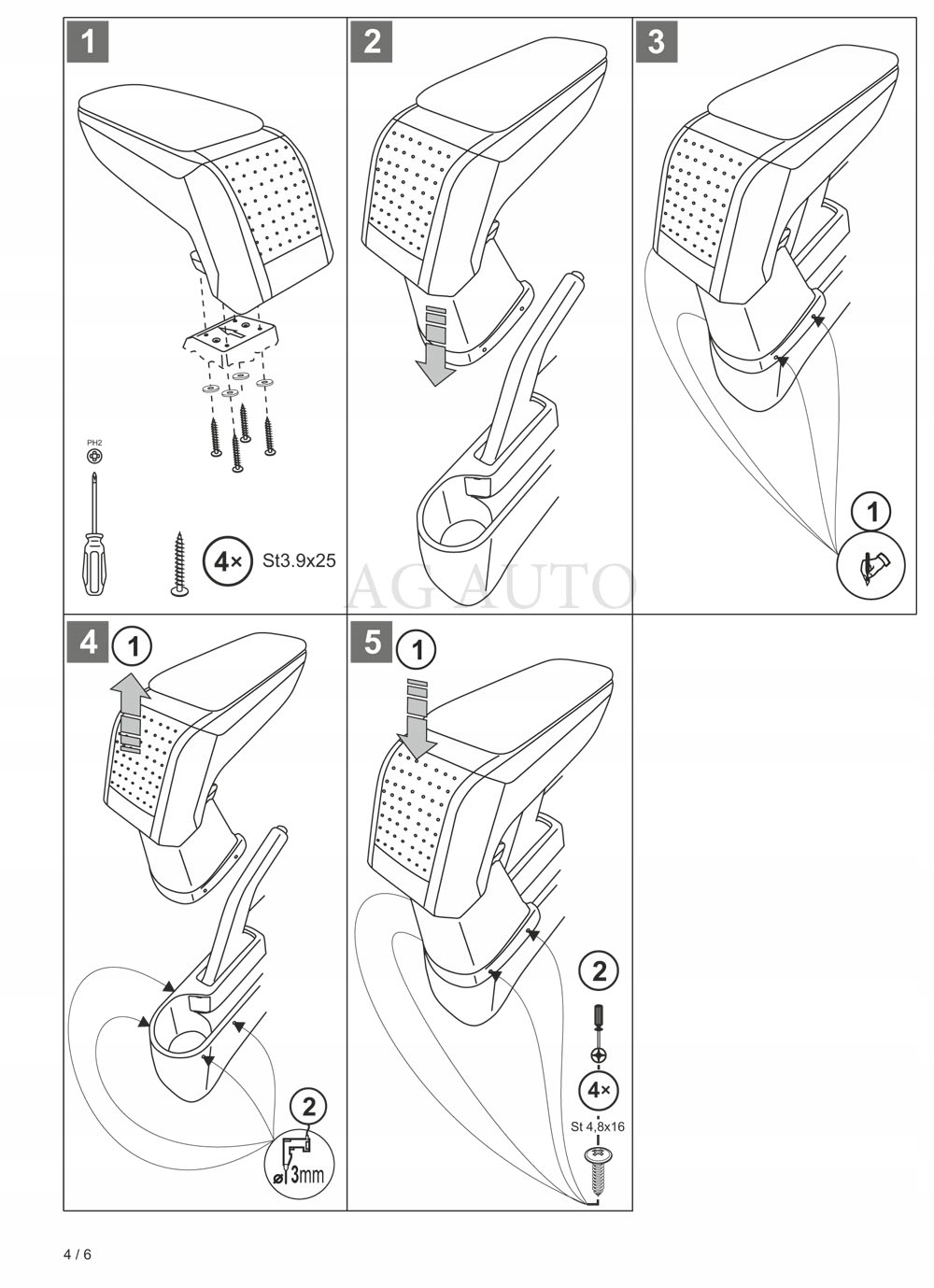 PODLOKIETNIK STANDARD Kia Picanto 2017 Part manufacturer Rati